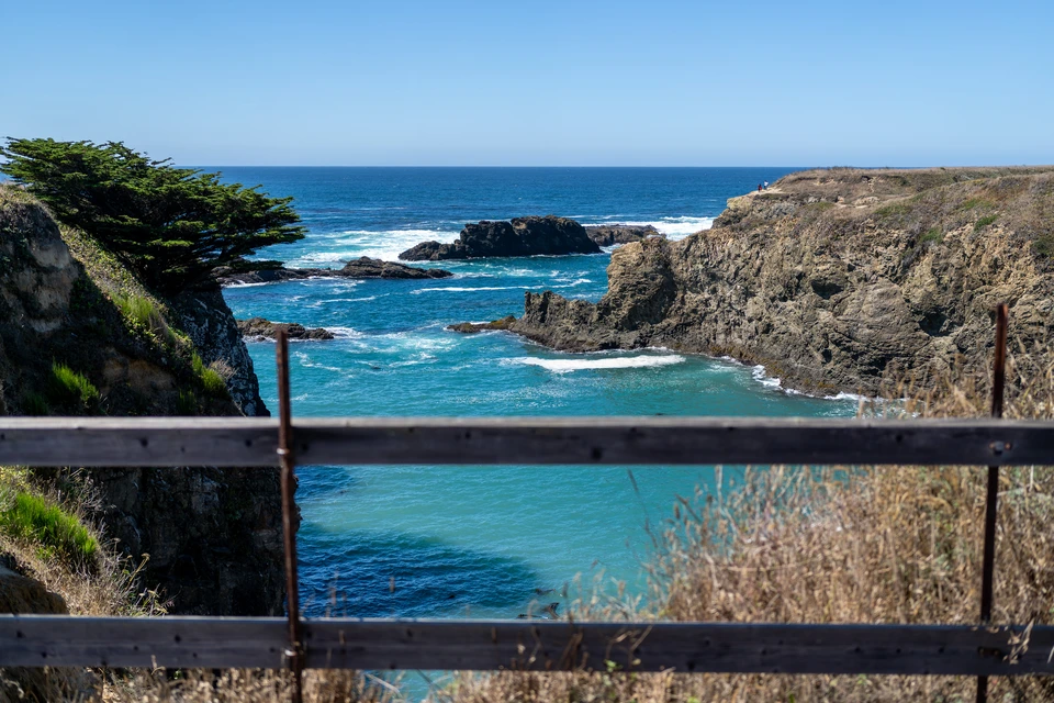 The cove behind a fence rail